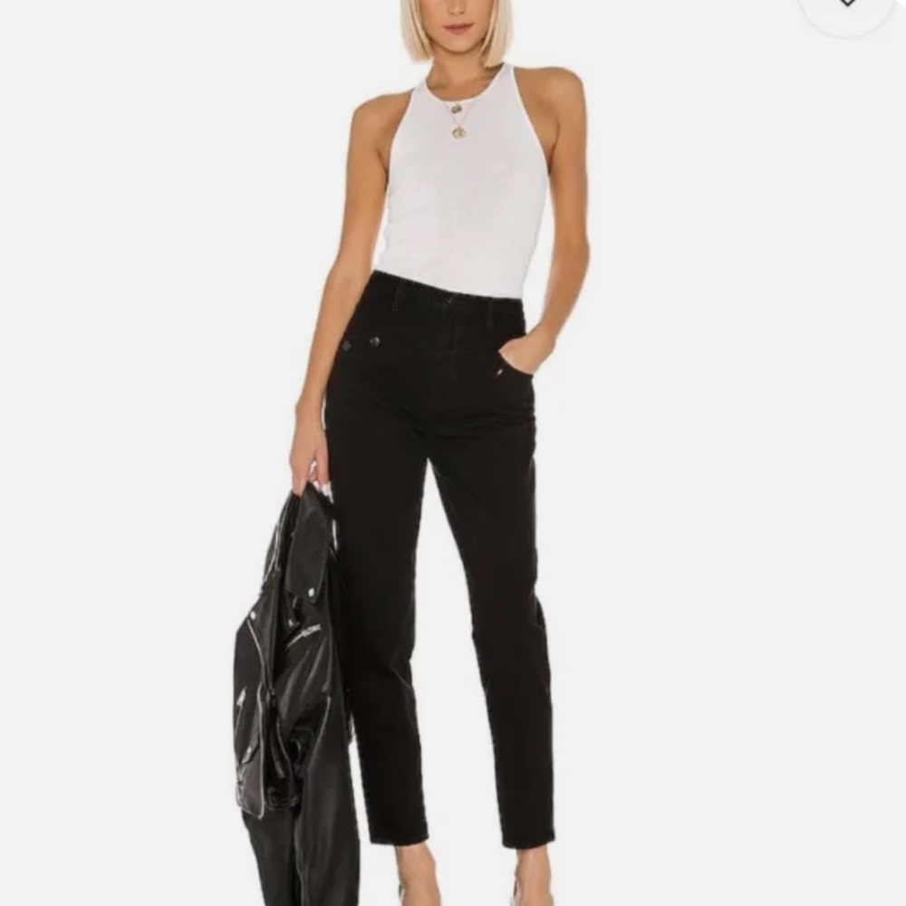 NWT J brand Black X Elsa Hosk Playday Straight Leg Jeans size 26